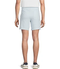 Rowm Flat Front Solid 7#double; Inseam Textured Shorts