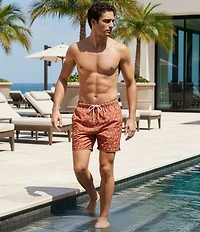 Rowm Geo Floral 6#double; Swim Trunks