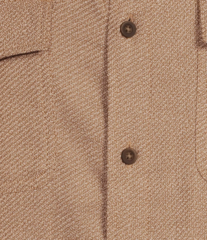 Rowm Long Sleeve 2 Pocket Jaspe Textured Button-Down Sport Shirt