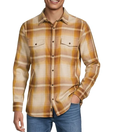 Rowm Long Sleeve 2 Pocket Jasper Plaid Button Down Sport Shirt