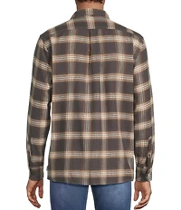 Rowm Long Sleeve 2 Pocket Slub Medium Plaid Button Down Sport Shirt