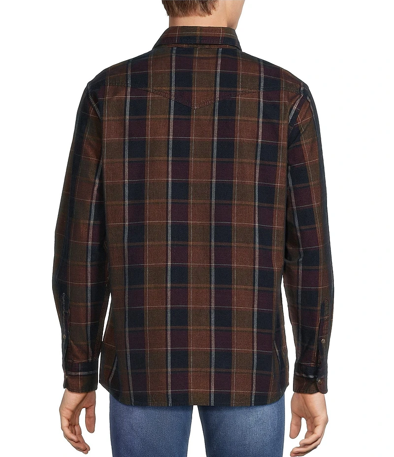 Rowm Long Sleeve Buffalo Plaid Cord Shirt
