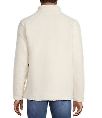 Rowm Long Sleeve Embroidered Fleece Quarter Zip