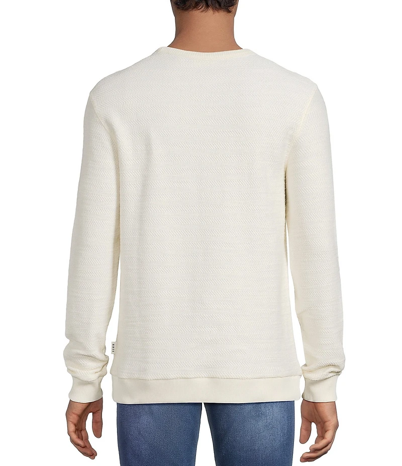 Rowm Long Sleeve Herringbone T-Shirt