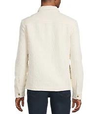 Rowm Long Sleeve Jacquard Shirt Jacket