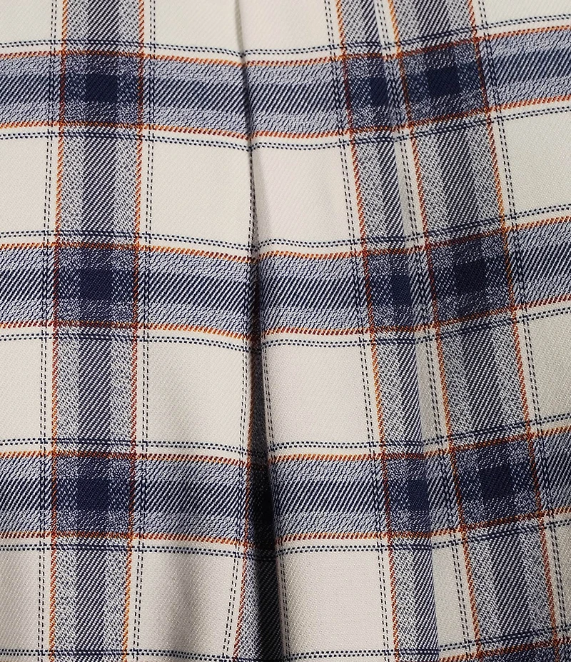 Rowm Long Sleeve Jaspe Medium Plaid Button Down Shirt