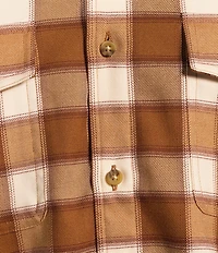 Rowm Long Sleeve Jaspe Small Buffalo Plaid Button Down Shirt