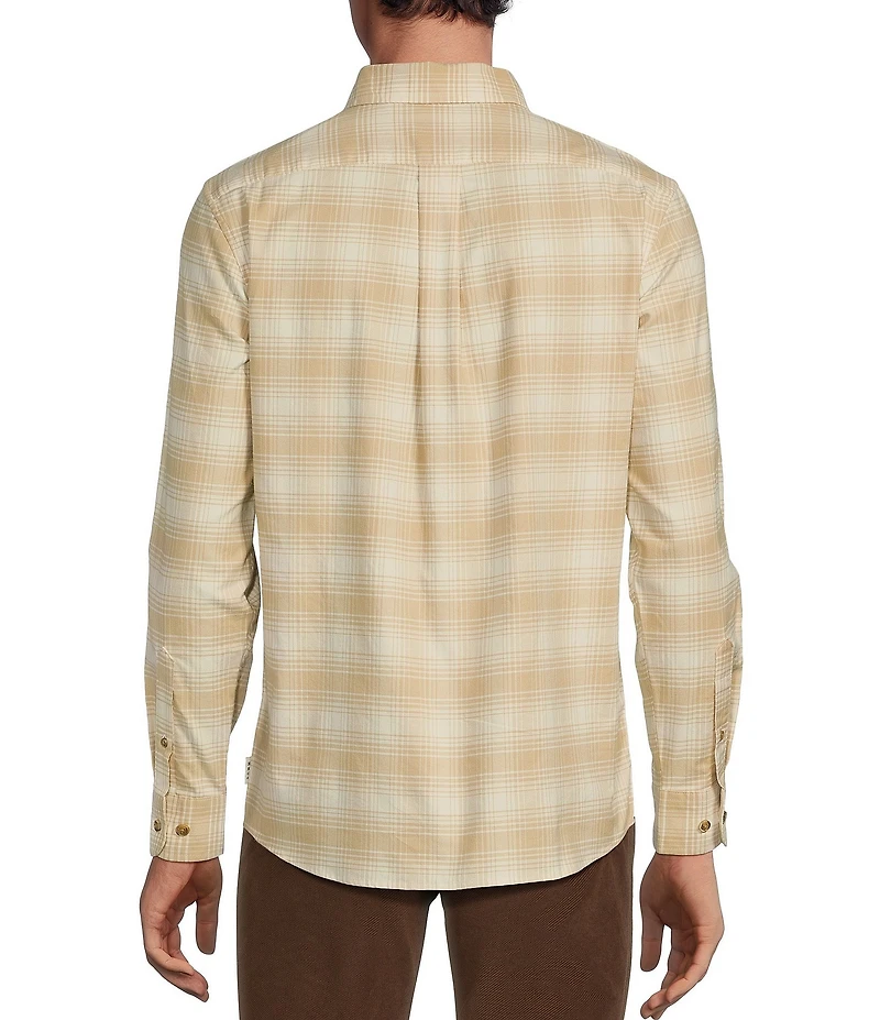 Rowm Long Sleeve Medium Plaid Oxford Shirt