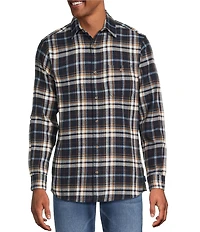 Rowm Long Sleeve Multi Plaid Flannel Shirt
