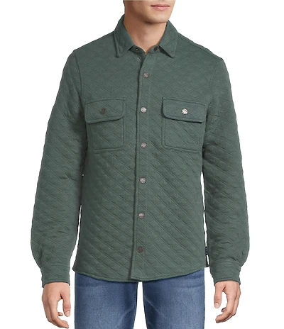 Rowm Long Sleeve Quilted Shirt Jacket