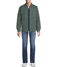 Rowm Long Sleeve Quilted Shirt Jacket