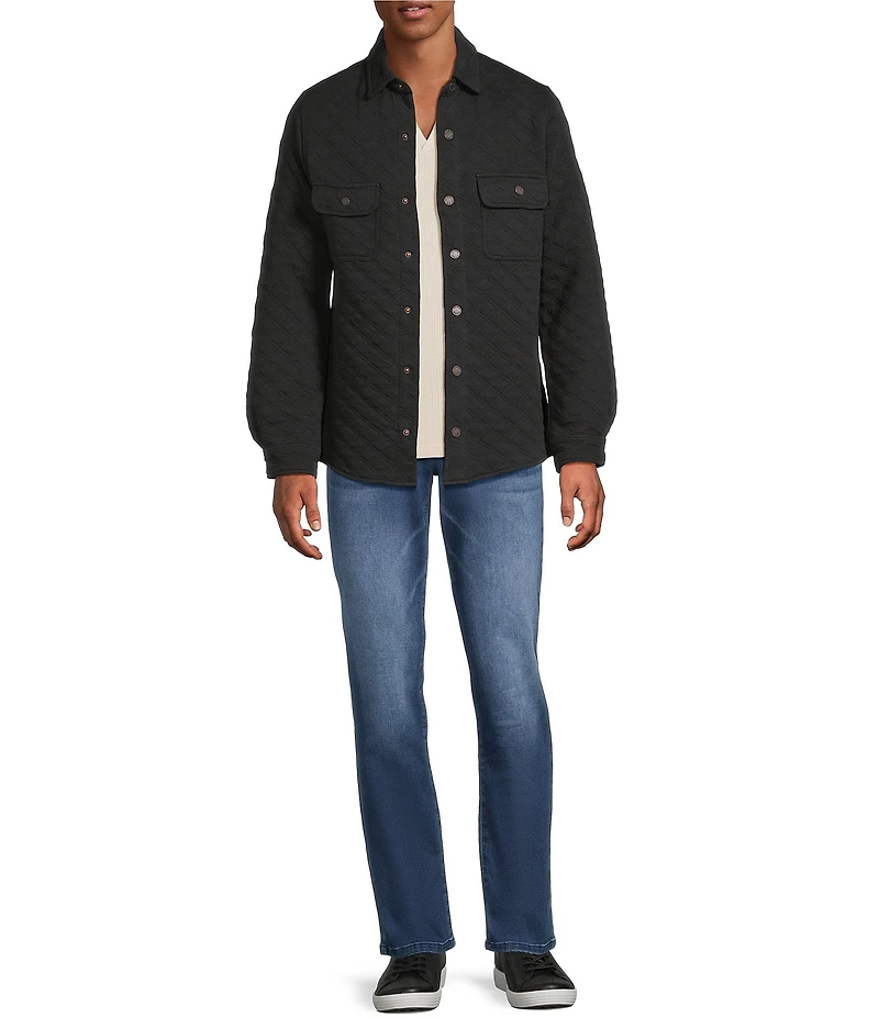 Rowm Long Sleeve Quilted Shirt Jacket