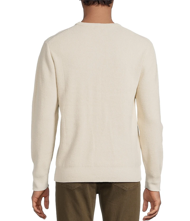 Rowm Long Sleeve Solid Crew Neck Sweater