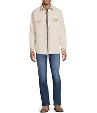 Rowm Long Sleeve Solid Ribbed Crew Shirt