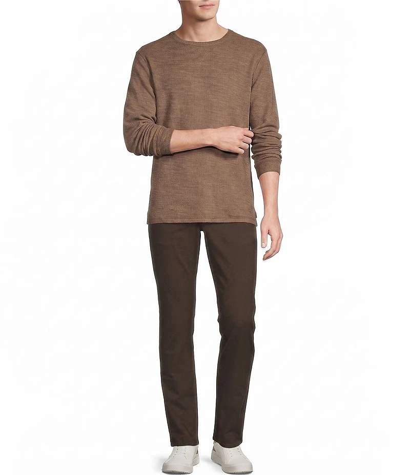Rowm Long Sleeve Solid Ribbed T-Shirt