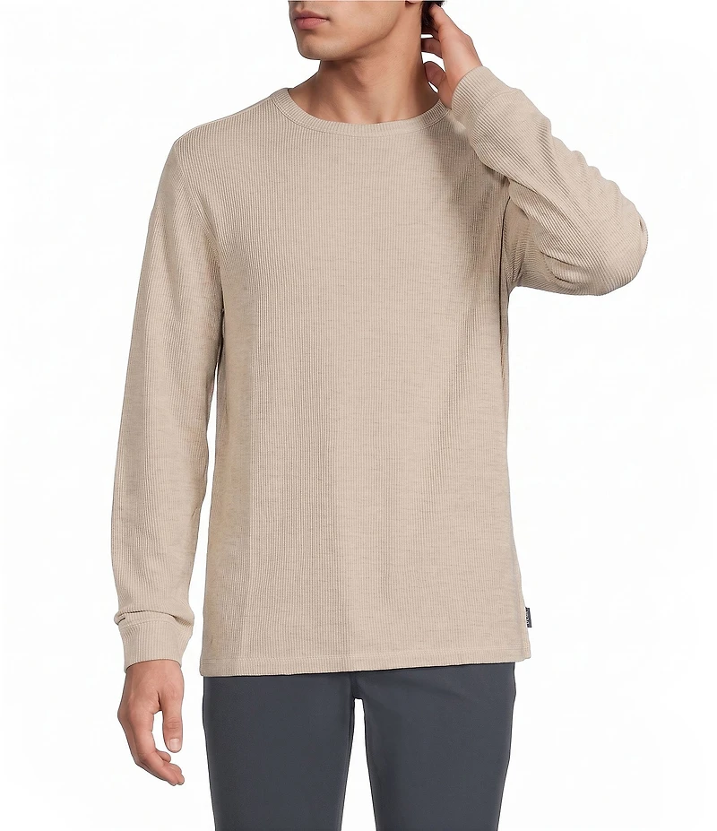Rowm Long Sleeve Solid Ribbed T-Shirt