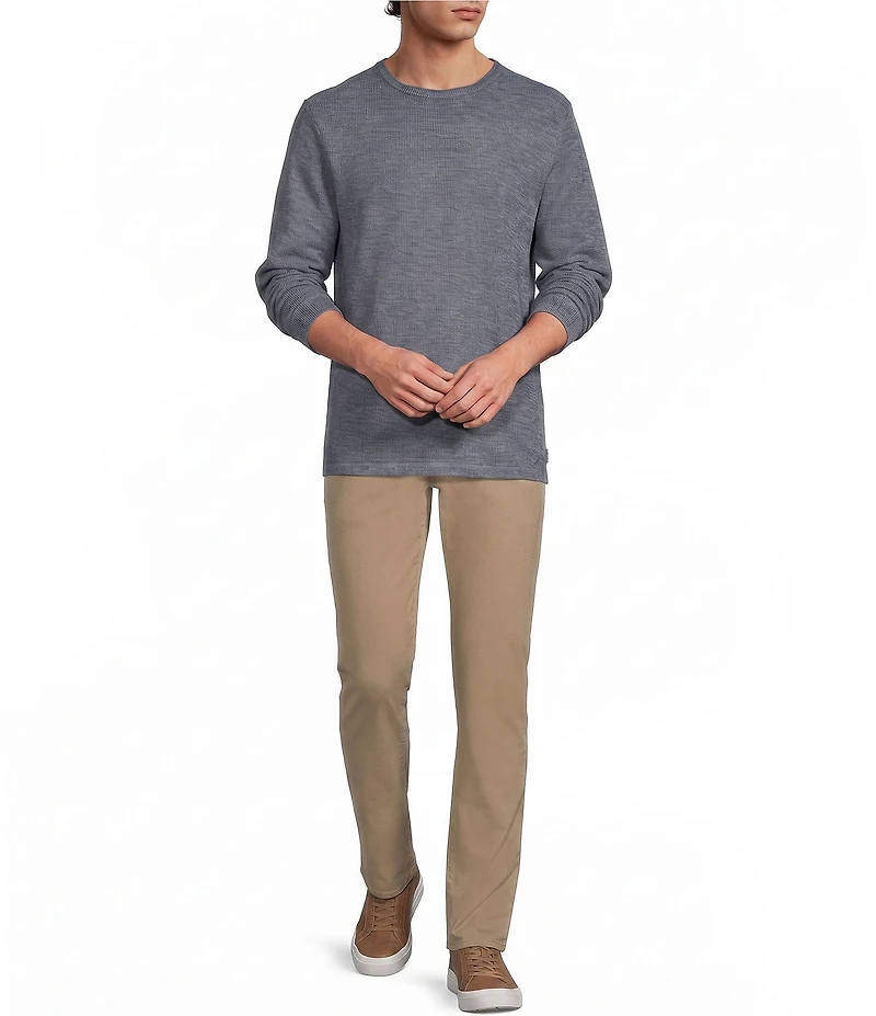 Rowm Long Sleeve Solid Ribbed T-Shirt