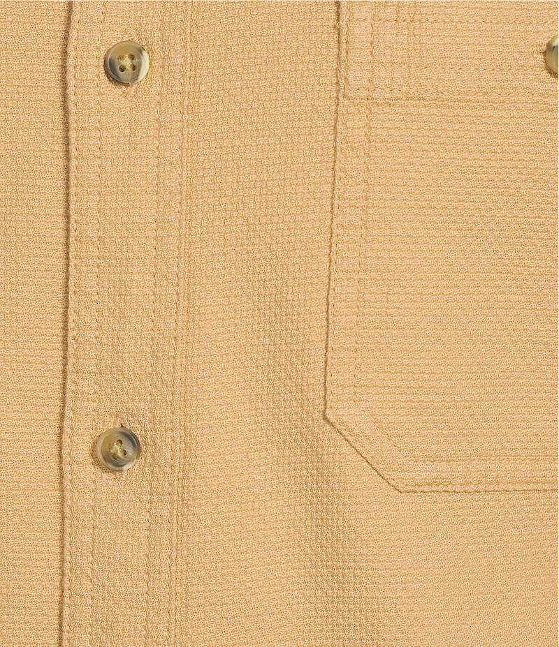 Rowm Long Sleeve Solid Textured Woven Shirt