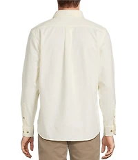 Rowm Long Sleeve Solid Textured Woven Shirt