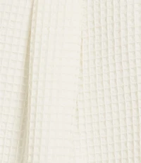 Rowm Long Sleeve Solid Waffle Button Front Shirt