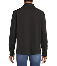 Rowm Long Sleeve Textured Button Front Shirt