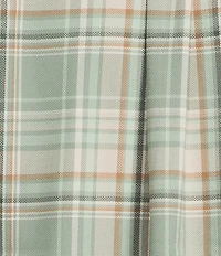 Rowm Long Sleeve Textured Plaid Slub Shirt