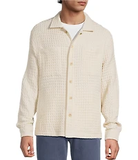 Rowm Long Sleeve Textured Shirt Jacket
