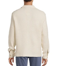 Rowm Long Sleeve Textured Shirt Jacket