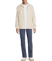 Rowm Long Sleeve Textured Shirt Jacket