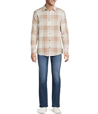 Rowm Long Waffle Plaid Shirt