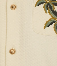 Rowm Outsider's Oasis Short Sleeve Embroidered Camp Weekender Shirt