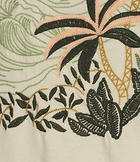 Rowm Outsider's Oasis Short Sleeve Landscape Embroidered T-Shirt