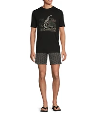 Rowm Outsider's Oasis Solid 7#double; Inseam Jacquard Knit Shorts