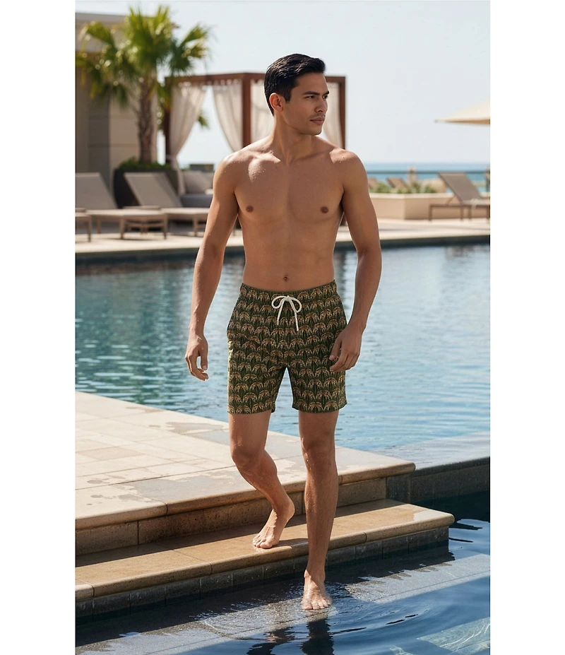 Rowm Palm Burst 6#double; Swim Trunks