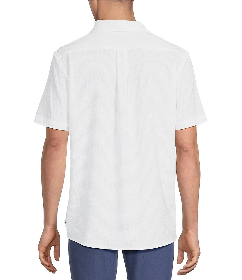 Rowm Performance Rec + Relax Short Sleeve Solid Textured Shirt