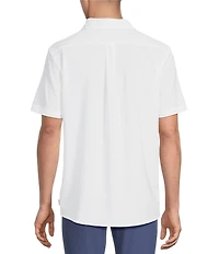 Rowm Performance Rec + Relax Short Sleeve Solid Textured Shirt