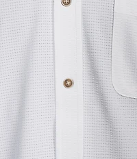Rowm Performance Rec + Relax Short Sleeve Solid Textured Shirt