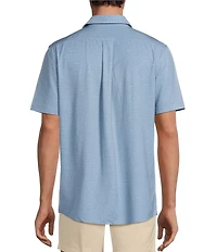 Rowm Performance Rec + Relax Short Sleeve Solid Textured Shirt