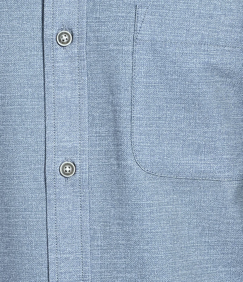 Rowm Performance Rec + Relax Short Sleeve Solid Textured Shirt