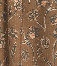 Rowm Performance Rec + Relax Short Sleeve Thistle Print Seersucker Shirt