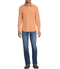 Rowm Rec + Relax Big & Tall Long Sleeve Solid Western Shirt