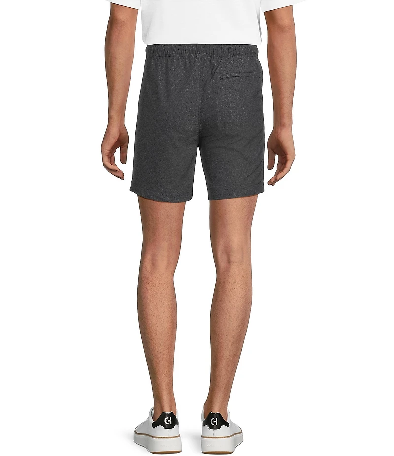 Rowm Rec & Relax Flat Front Solid Textured 7#double; Shorts