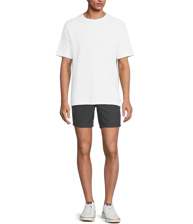 Rowm Rec & Relax Flat Front Solid Textured 7#double; Shorts