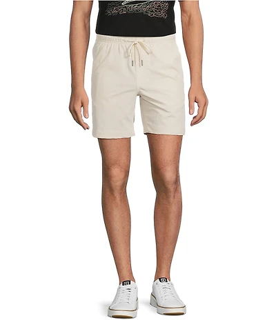 Rowm Rec & Relax Flat Front Solid Textured 7#double; Shorts