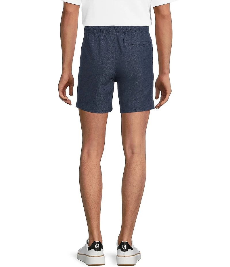 Rowm Rec & Relax Flat Front Solid Textured 7#double; Shorts