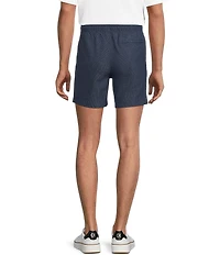 Rowm Rec & Relax Flat Front Solid Textured 7#double; Shorts