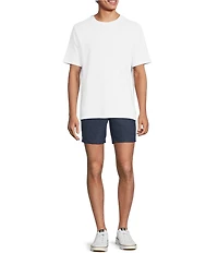 Rowm Rec & Relax Flat Front Solid Textured 7#double; Shorts