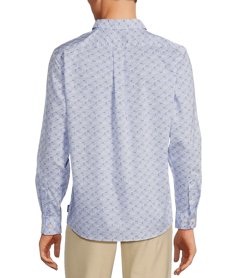 Rowm Rec + Relax Long Sleeve Performance Burst Print Shirt