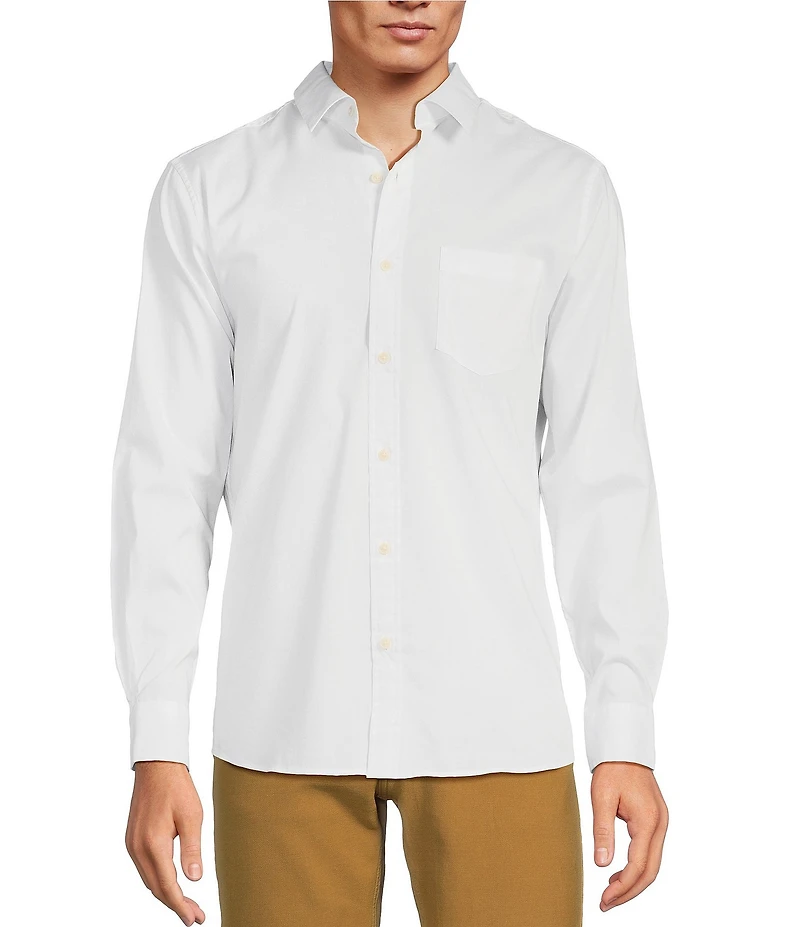 Rowm Rec + Relax Long Sleeve Performance Solid Shirt