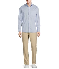 Rowm Rec + Relax Long Sleeve Performance Tile Geometric Print Shirt